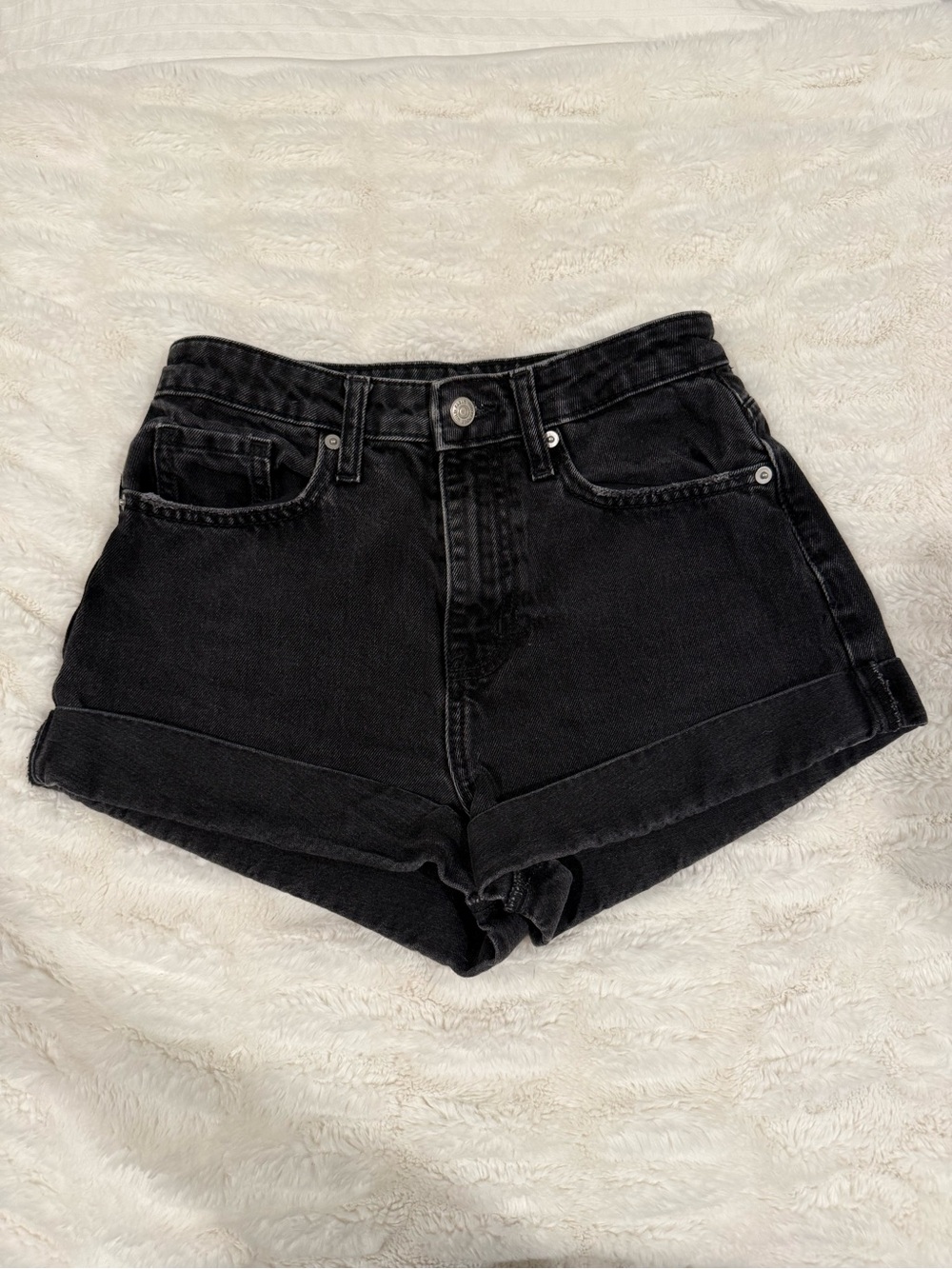 Wild FableHigh-Waist Black Denim Shorts